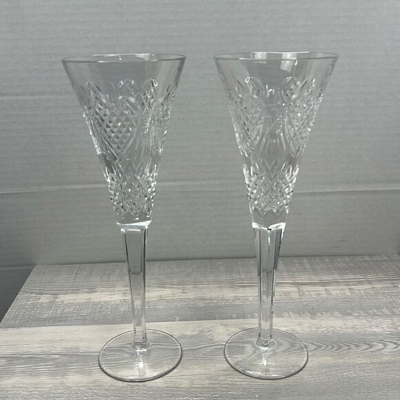 Waterford Crystal champagne toasting flutes Like new! - Picture 3 of 12